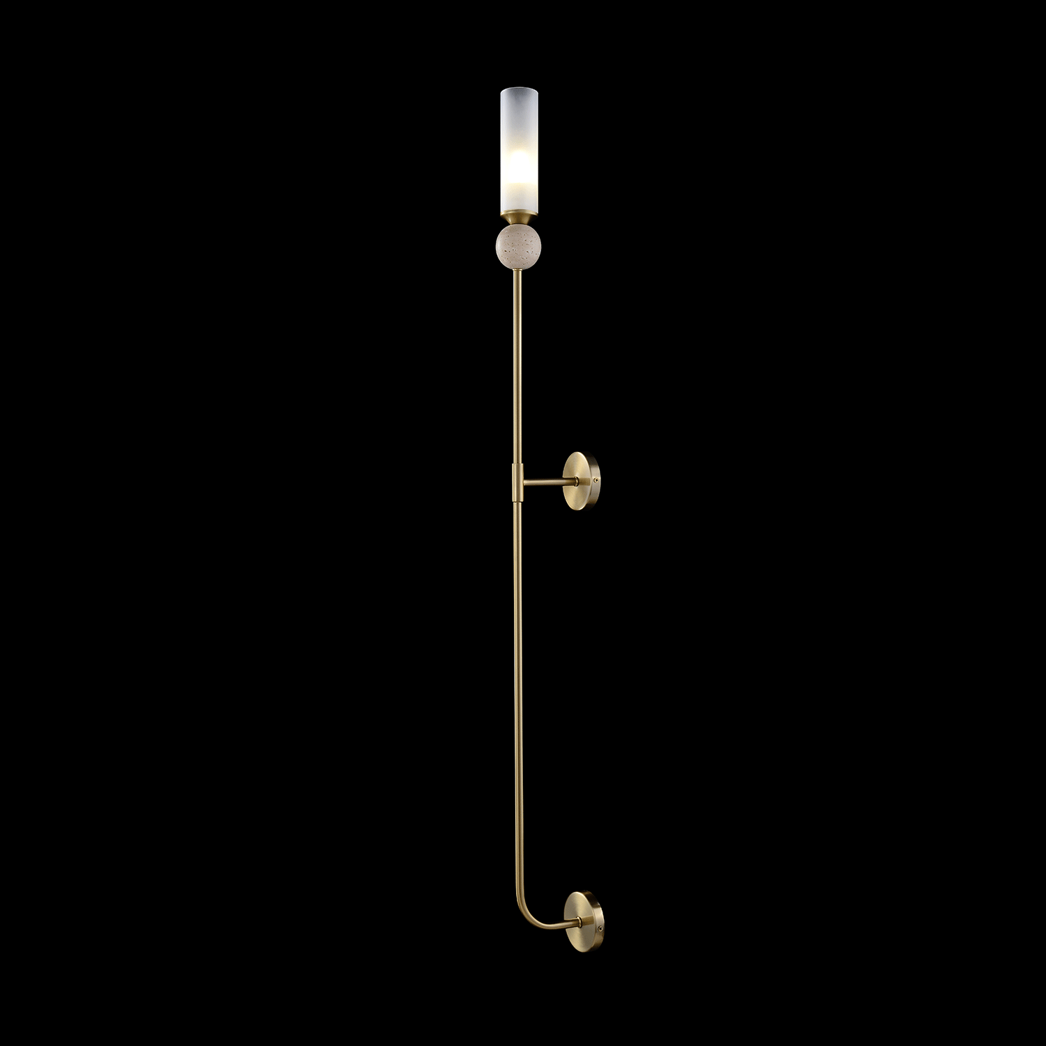 Бра crystal lux simply ap1.2 brass