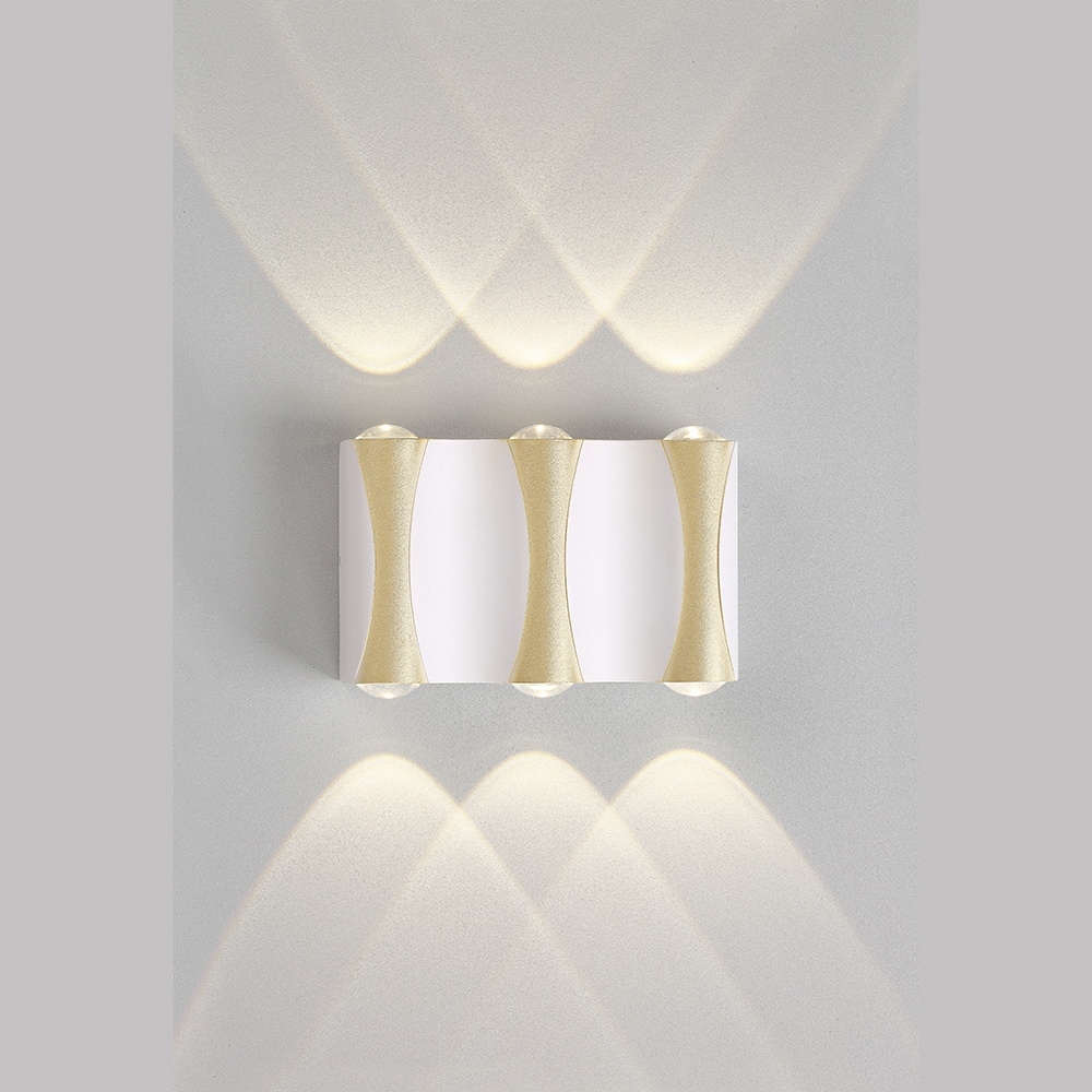 Бра crystal lux clt 022w3 wh-go 4000k