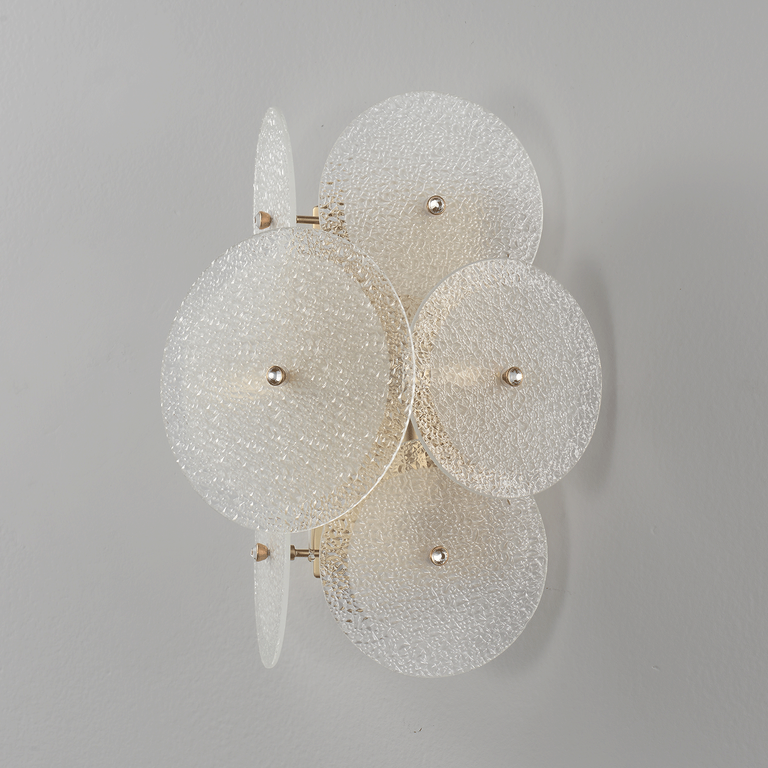 Бра crystal lux dandelion ap2 gold