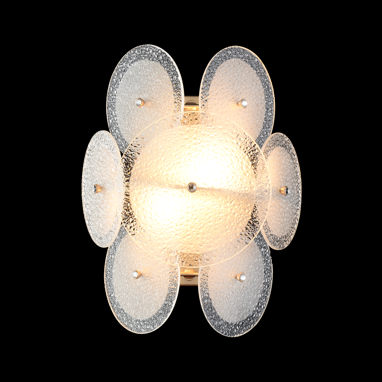 Бра crystal lux dandelion ap2 gold