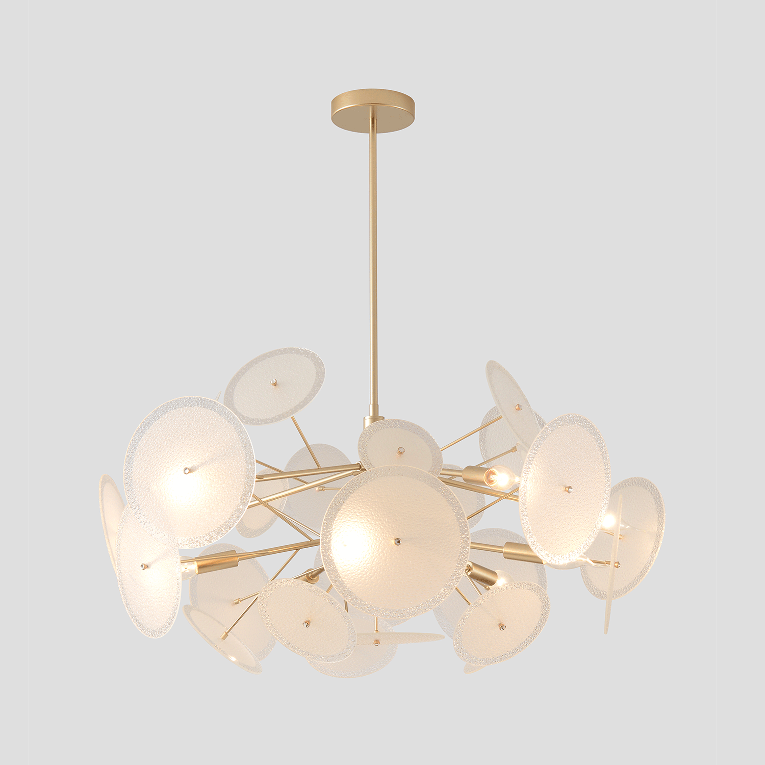 Люстра crystal lux dandelion sp10 gold