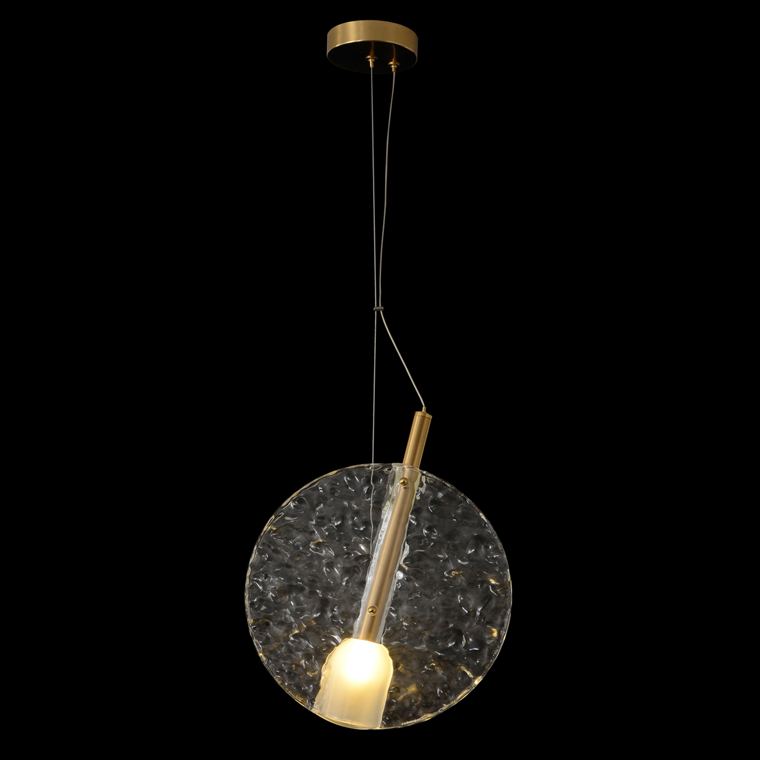 Светильник подвесной crystal lux frozen sp1 brass