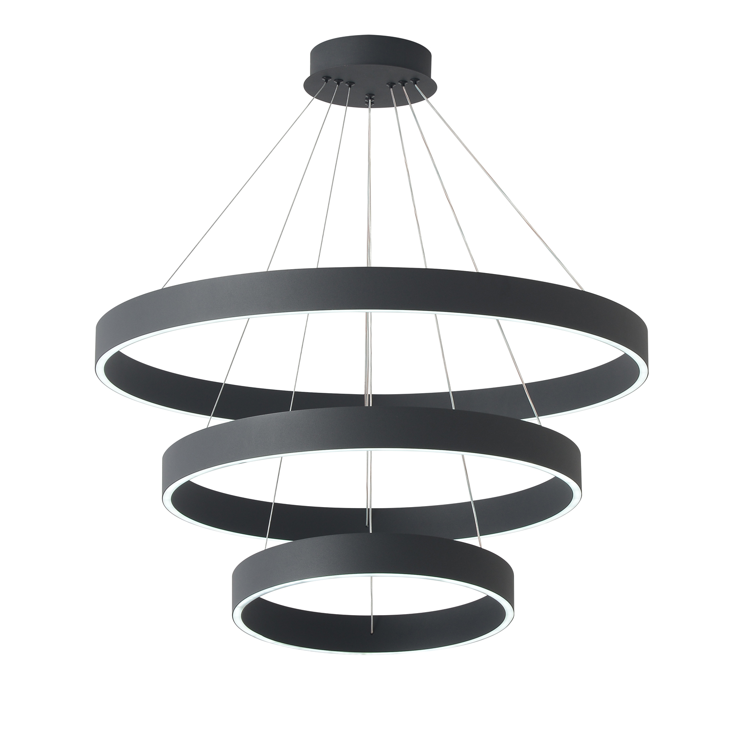 Люстра crystal lux tron sp158w led black