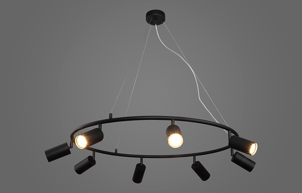 Светильник подвесной crystal lux rivo sp8 bl