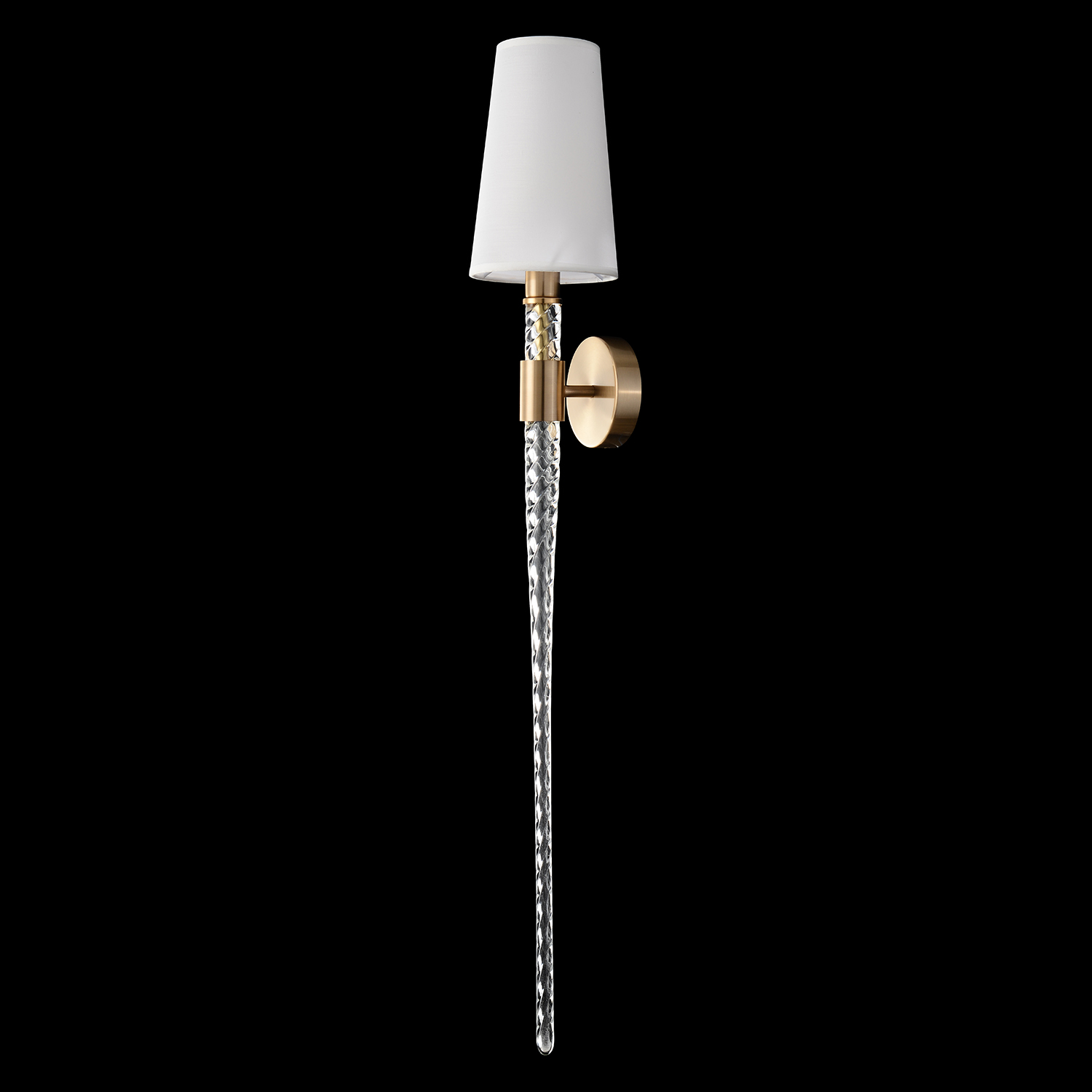 Бра crystal lux luminous ap1 brass