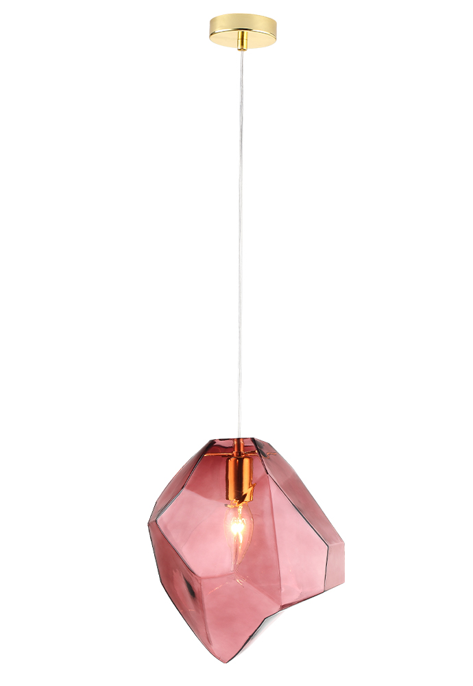 Светильник подвесной crystal lux nuestro sp1 gold/pink