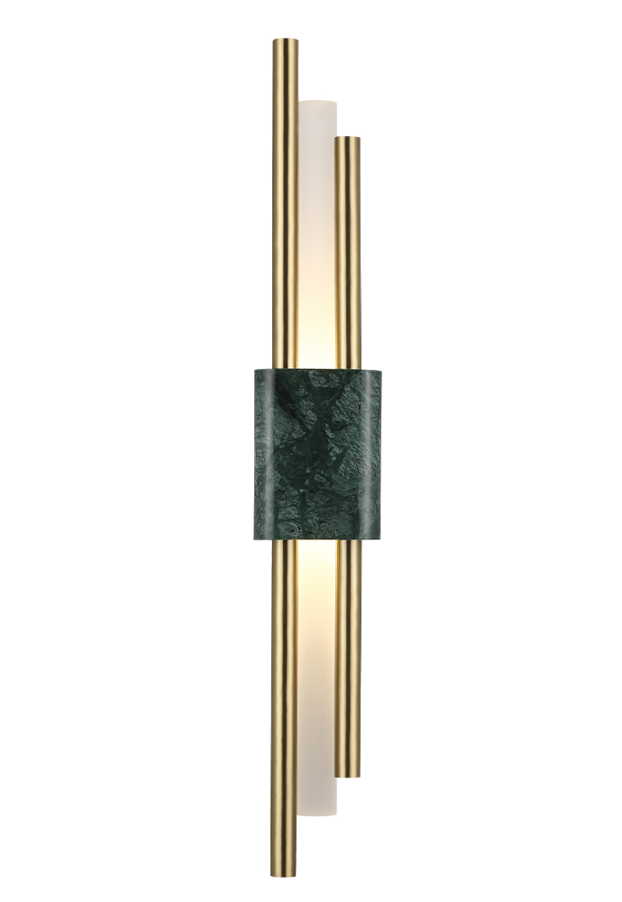 Бра crystal lux carta ap6w led green/brass