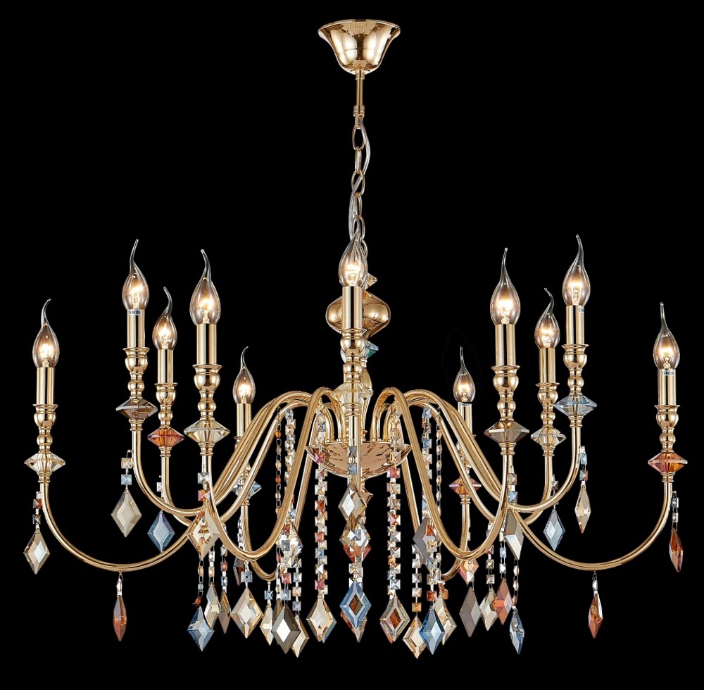 Люстра crystal lux mercedes sp6+6 gold/color