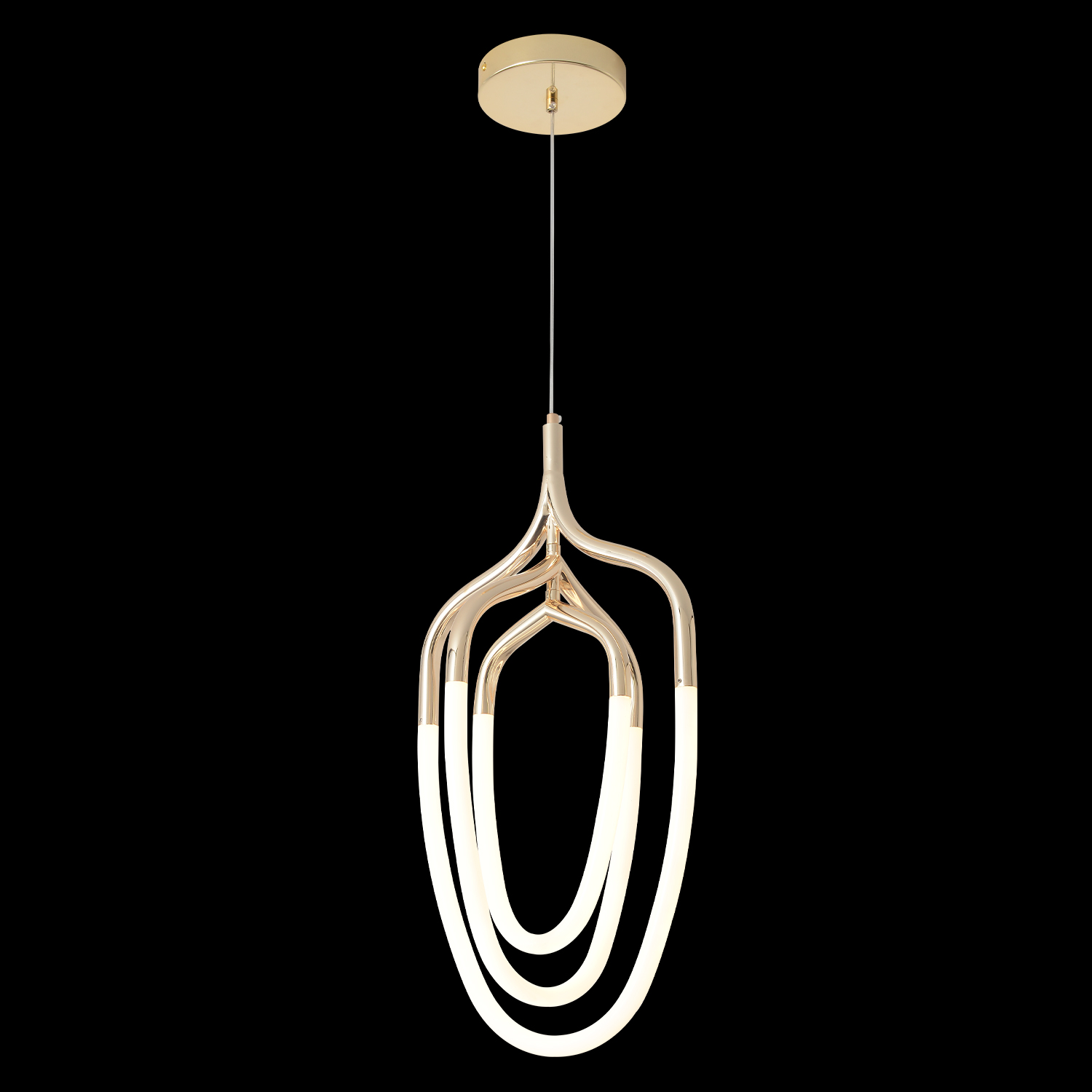 Светильник подвесной crystal lux pera sp50w led gold