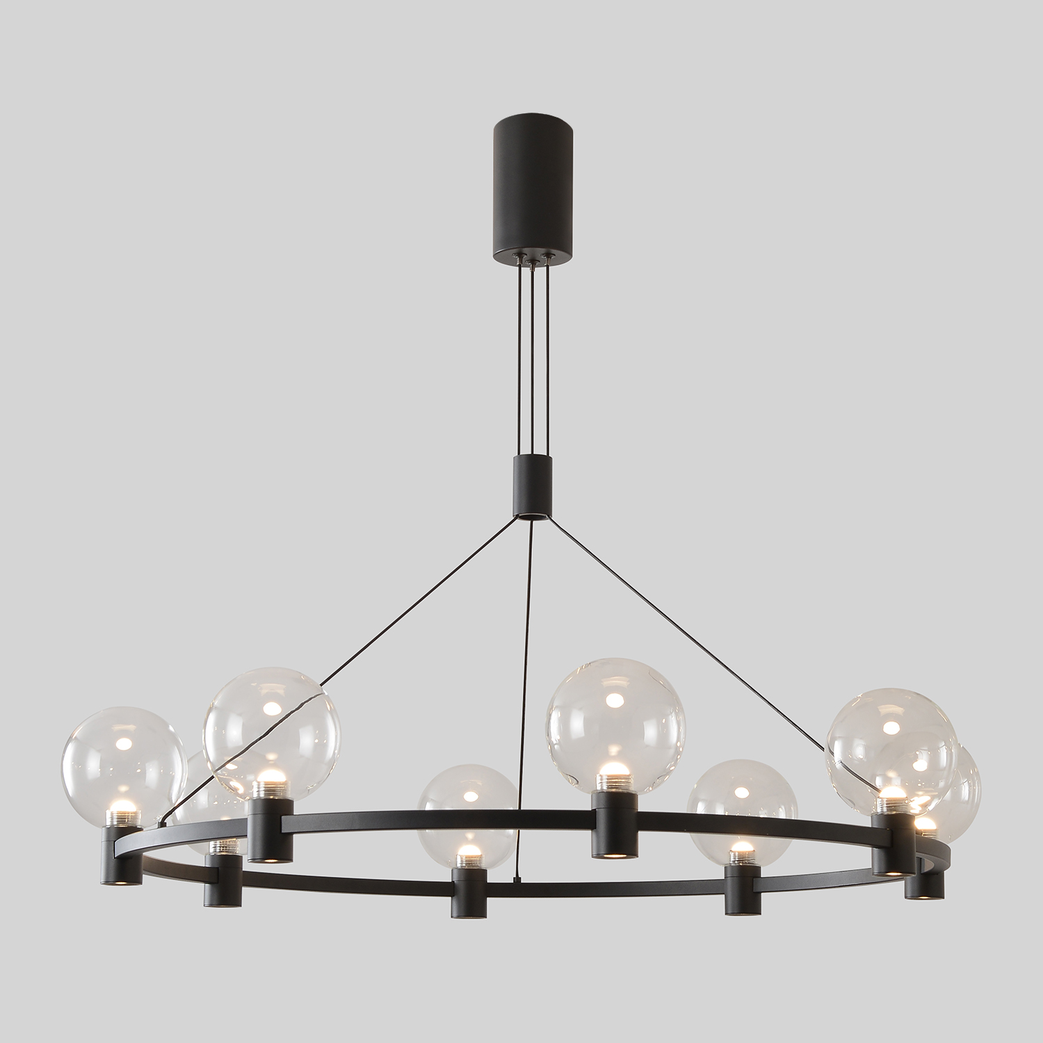 Люстра crystal lux duet sp56w led black