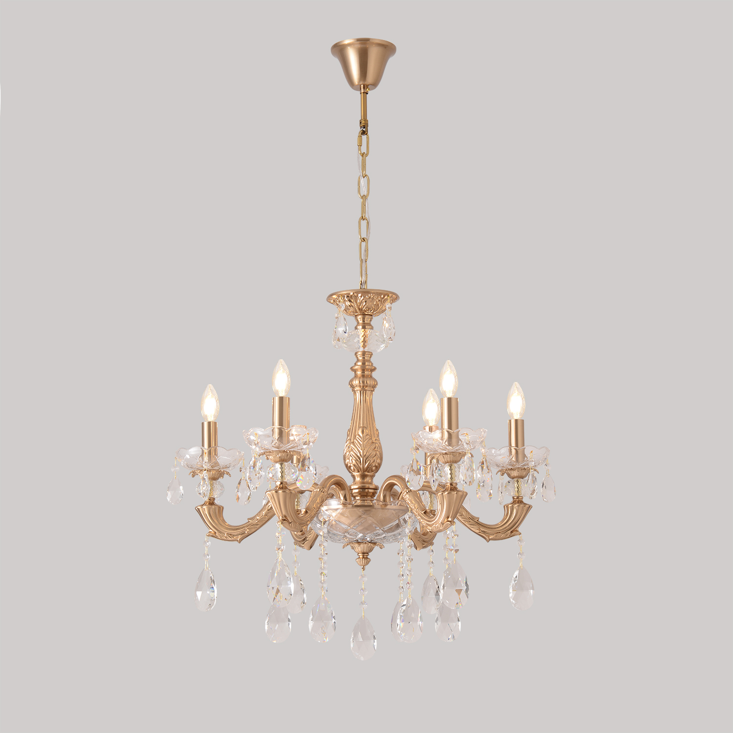 Люстра Crystal Lux ELIZABETH SP6 BRASS