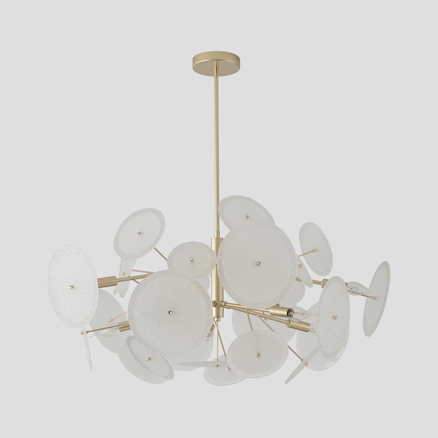 Люстра crystal lux dandelion sp10 gold