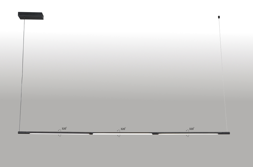 Светильник подвесной crystal lux largo sp33w l1770 black