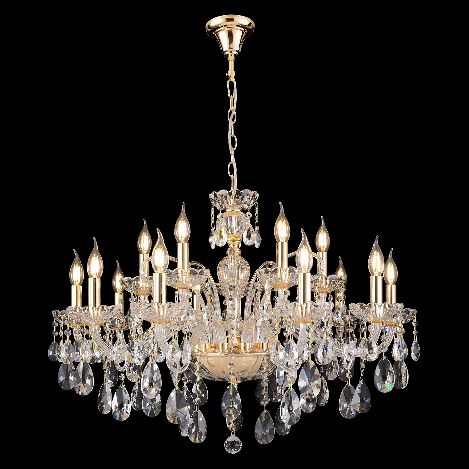 Люстра crystal lux monica sp10+5 gold