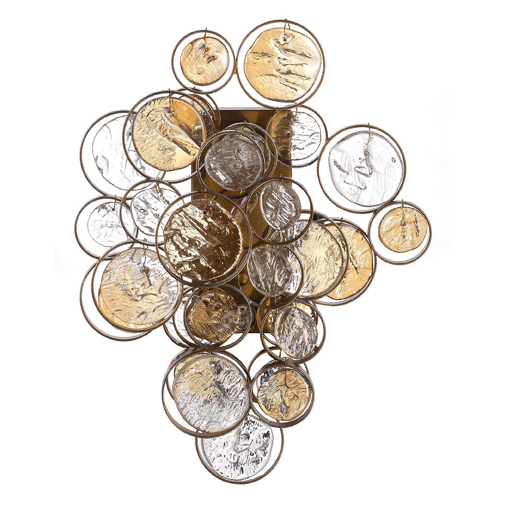 Бра crystal lux deseo ap2 gold