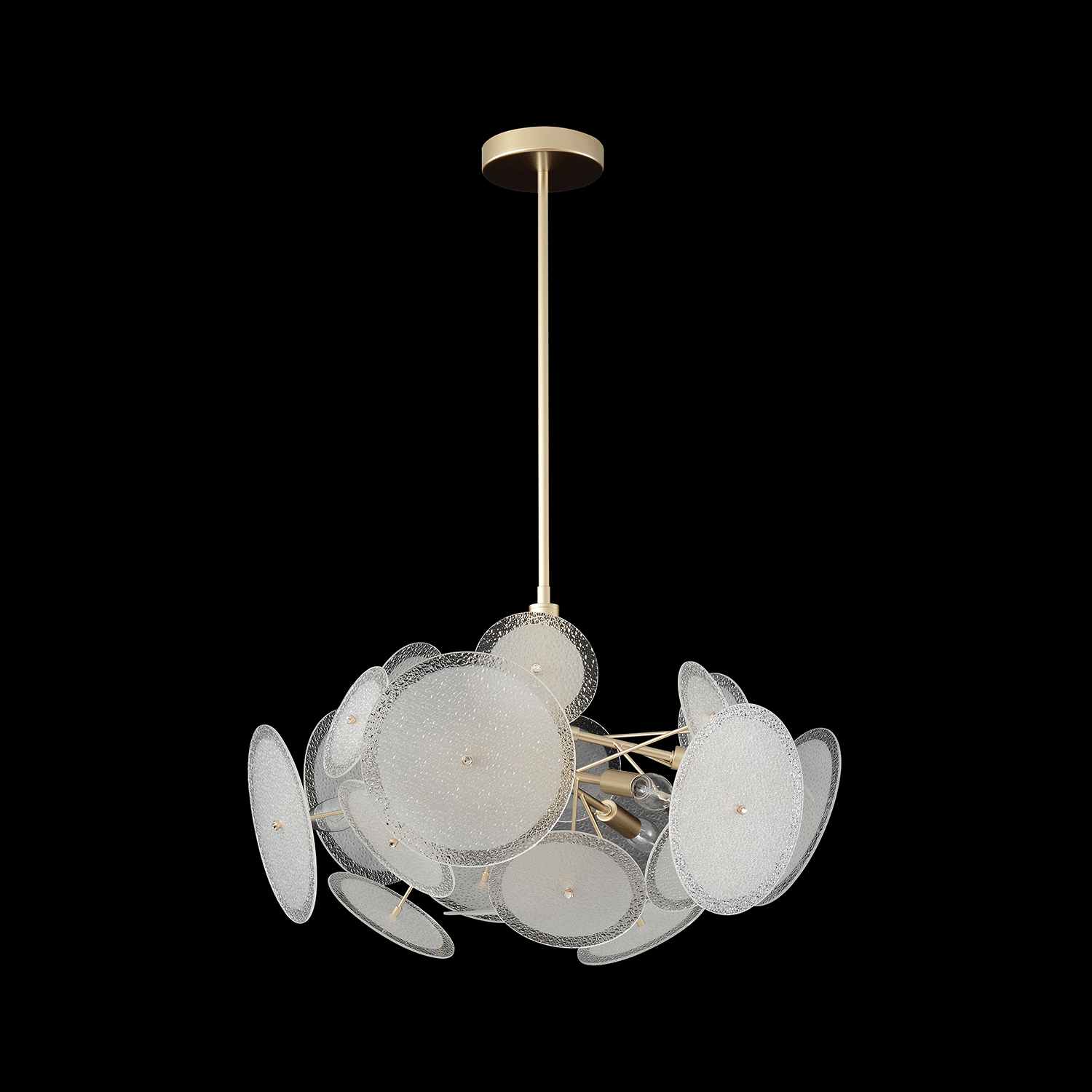 Люстра crystal lux dandelion sp6 gold