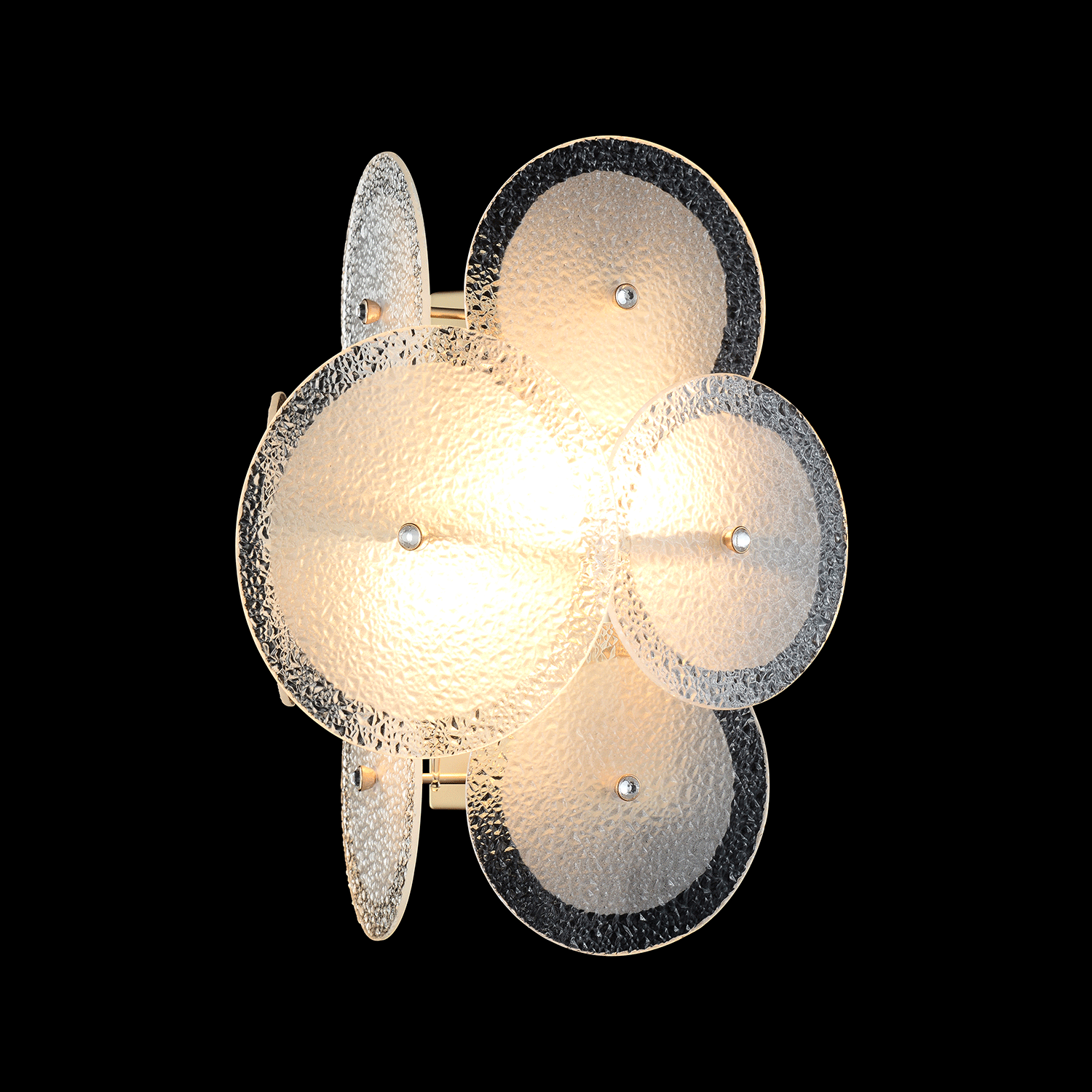 Бра crystal lux dandelion ap2 gold