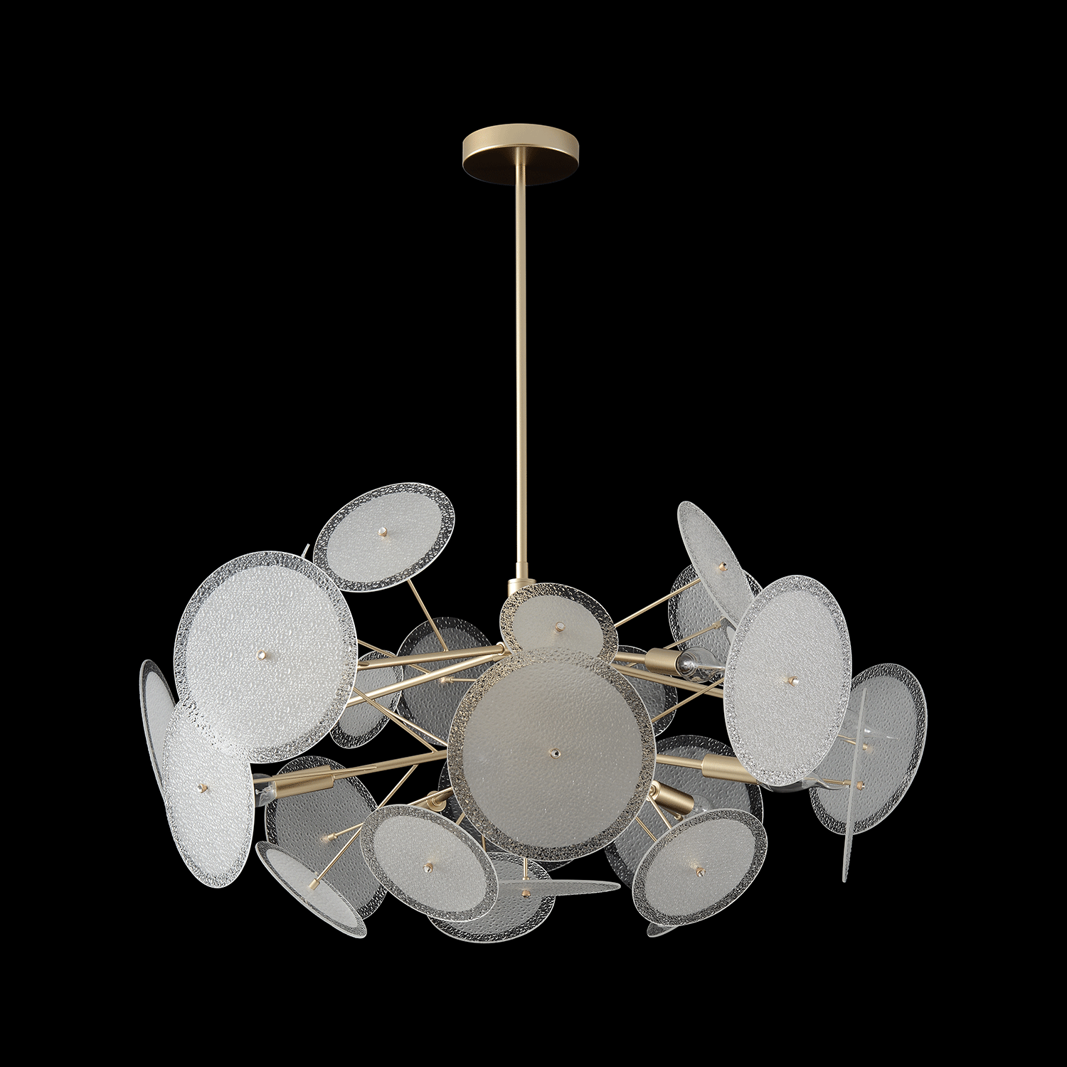 Люстра crystal lux dandelion sp10 gold