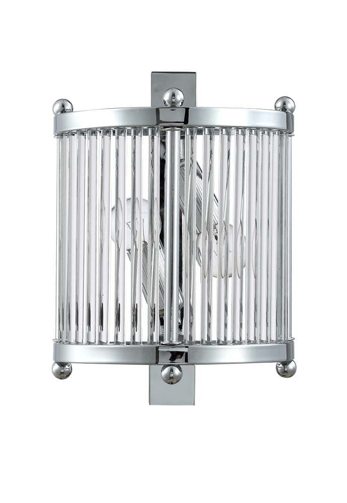 Бра crystal lux tadeo ap2 chrome/transparente