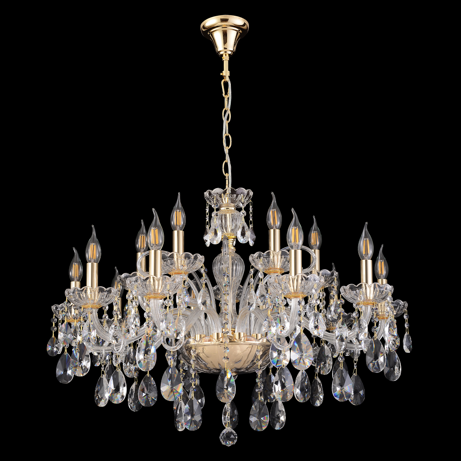 Люстра crystal lux monica sp10+5 gold