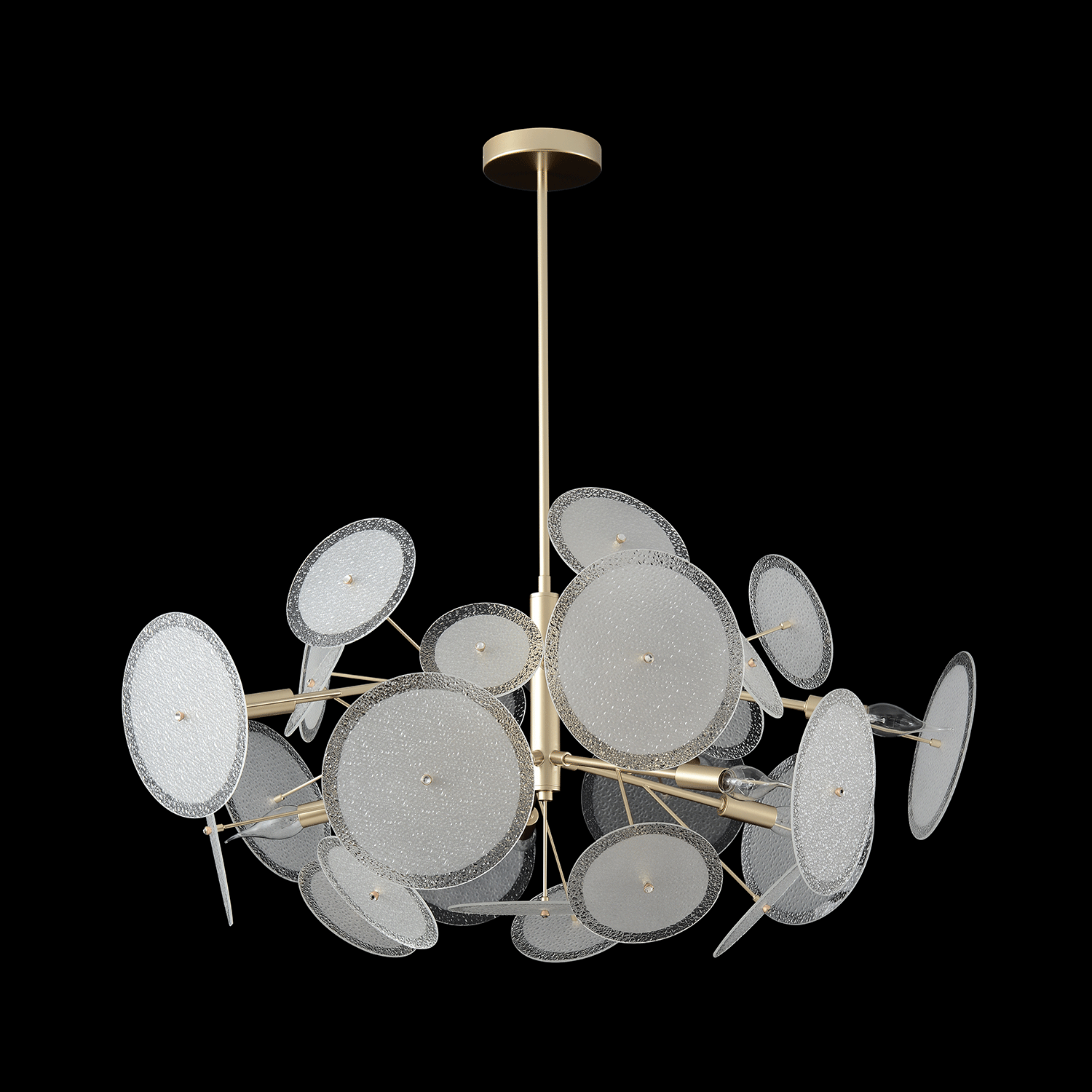 Люстра crystal lux dandelion sp10 gold