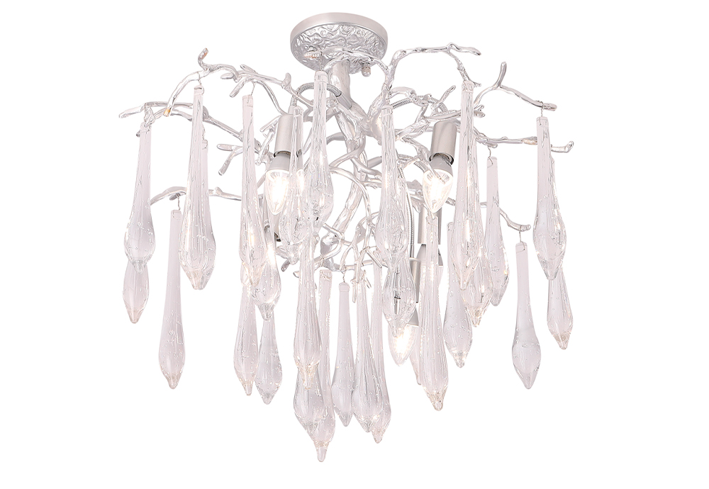 Люстра crystal lux reina pl5 d600 silver patina