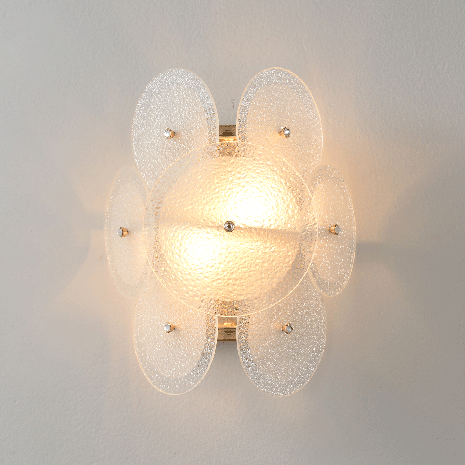 Бра crystal lux dandelion ap2 gold