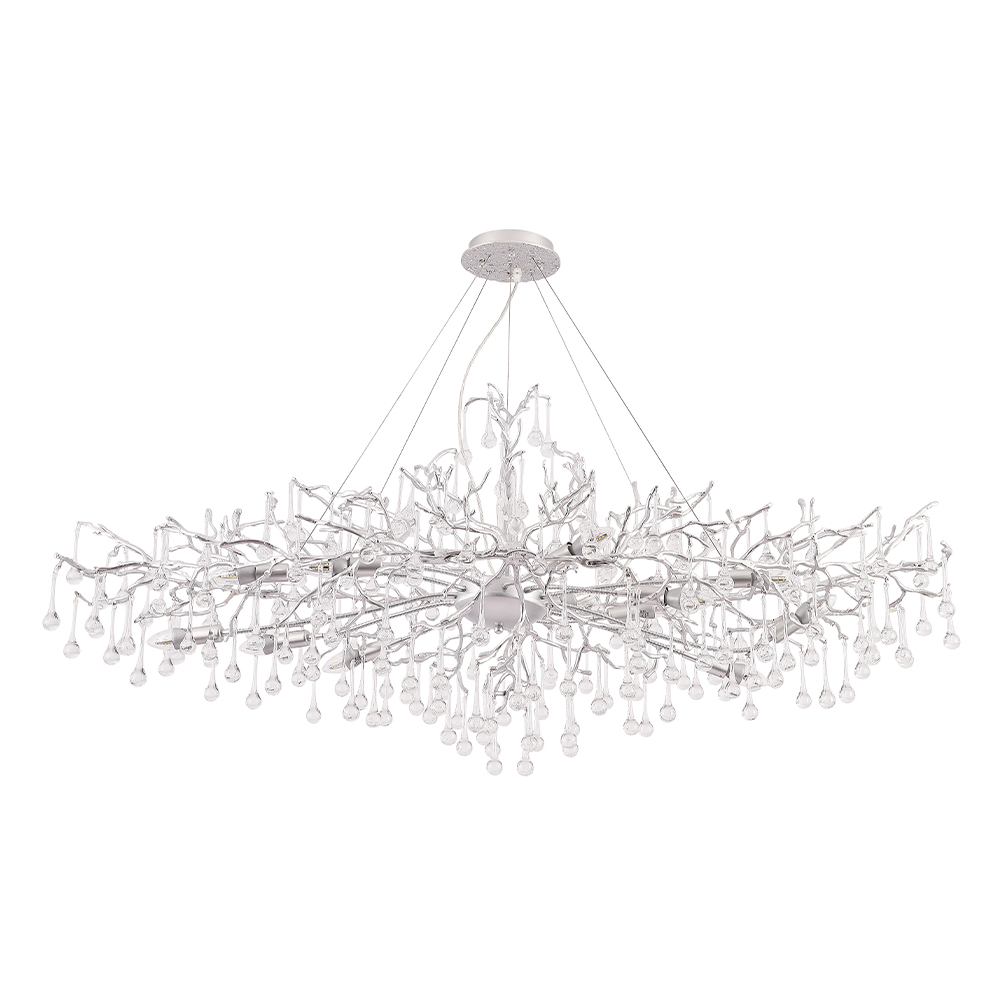 Люстра crystal lux reina v2 sp12 l1500 silver patina