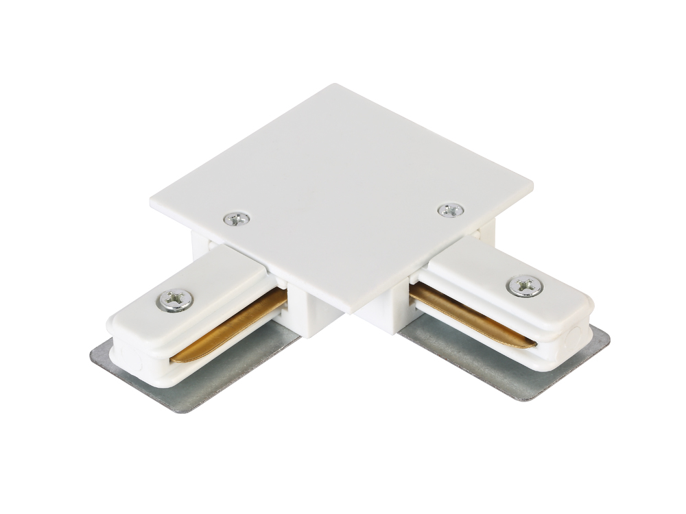 Соединитель l-образный (однофазный) для встраиваемого шинопровода crystal lux clt 0.2211 03 wh