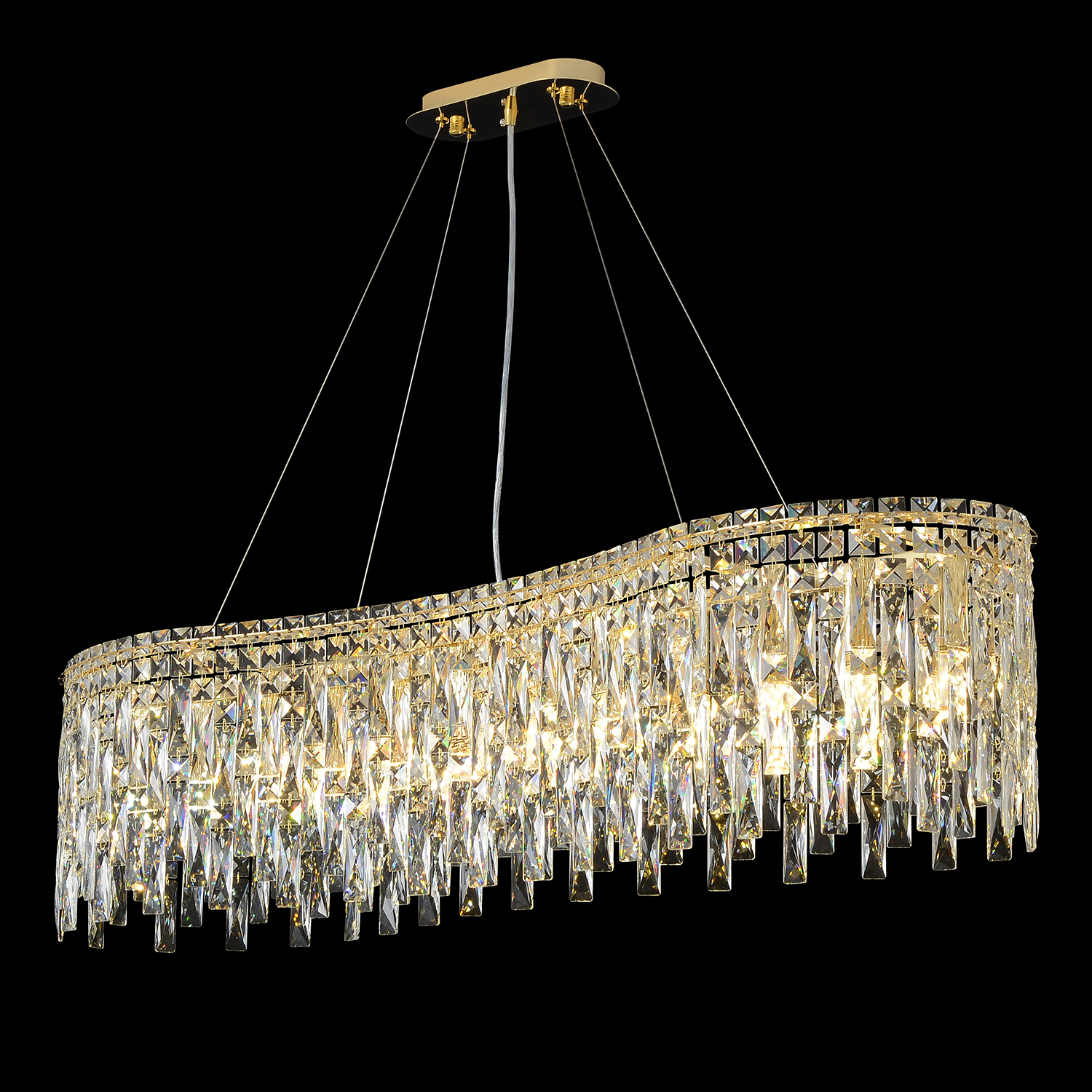 Люстра crystal lux abril sp12 l1200 gold