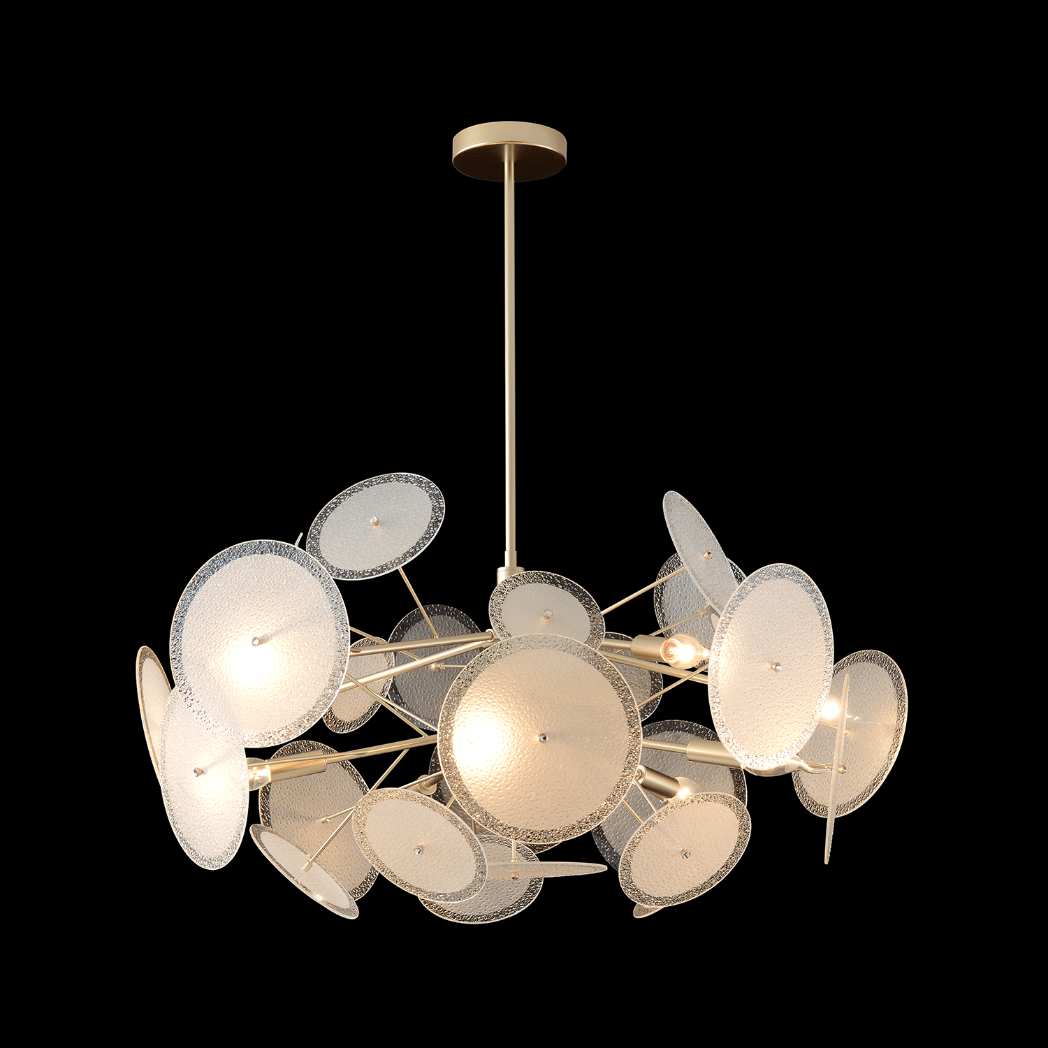 Люстра crystal lux dandelion sp10 gold