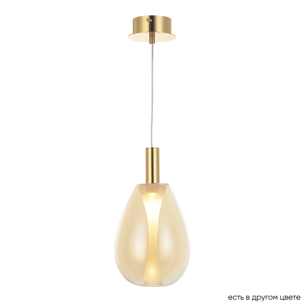 Светильник подвесной crystal lux gaudi sp4w led amber