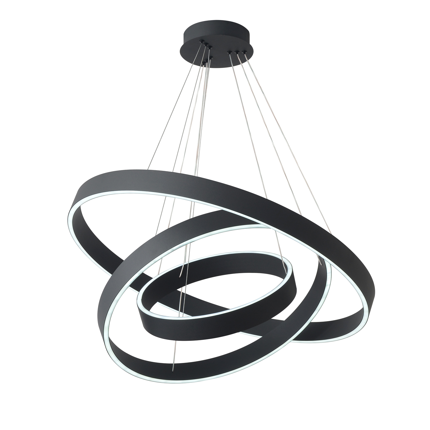 Люстра crystal lux tron sp158w led black