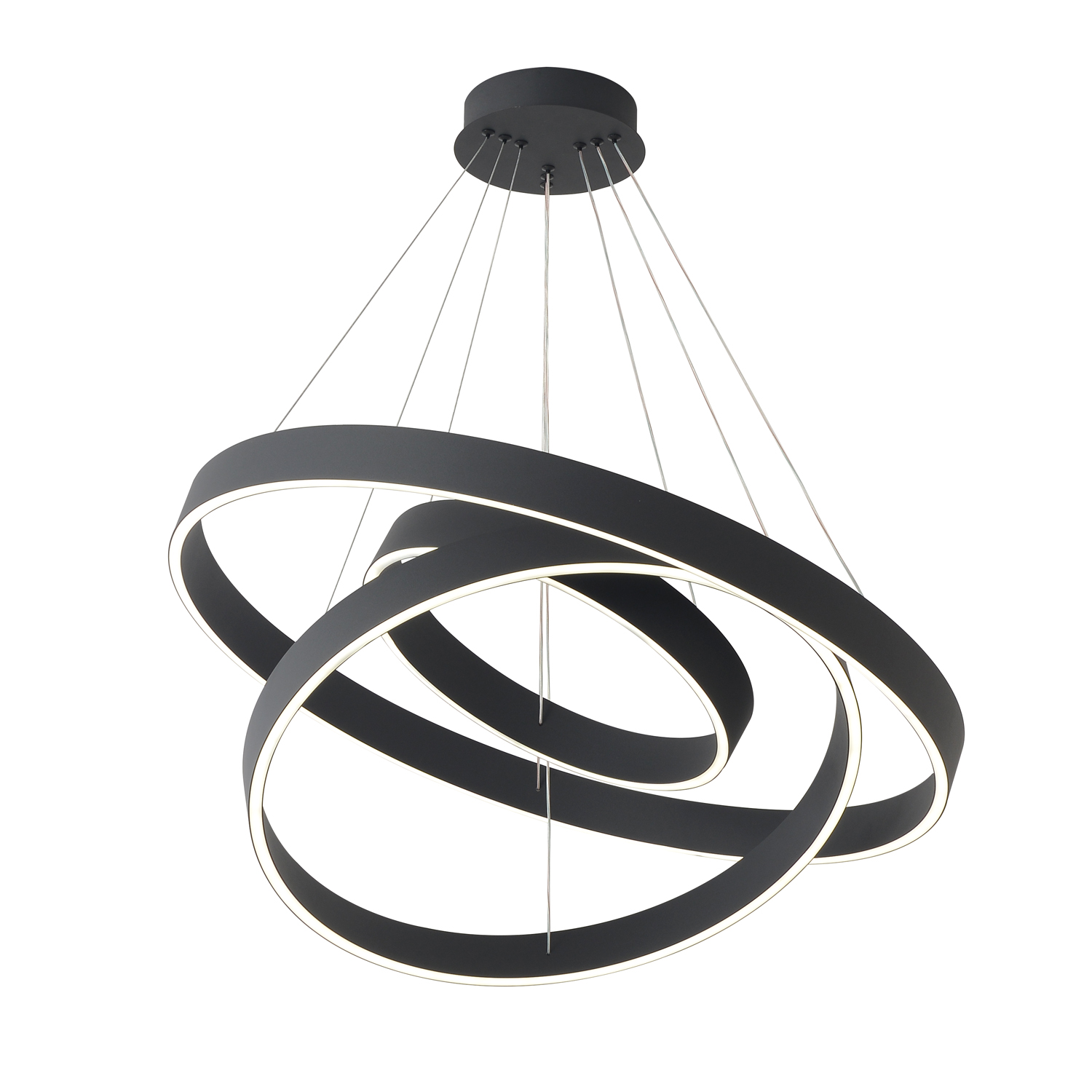 Люстра crystal lux tron sp158w led black