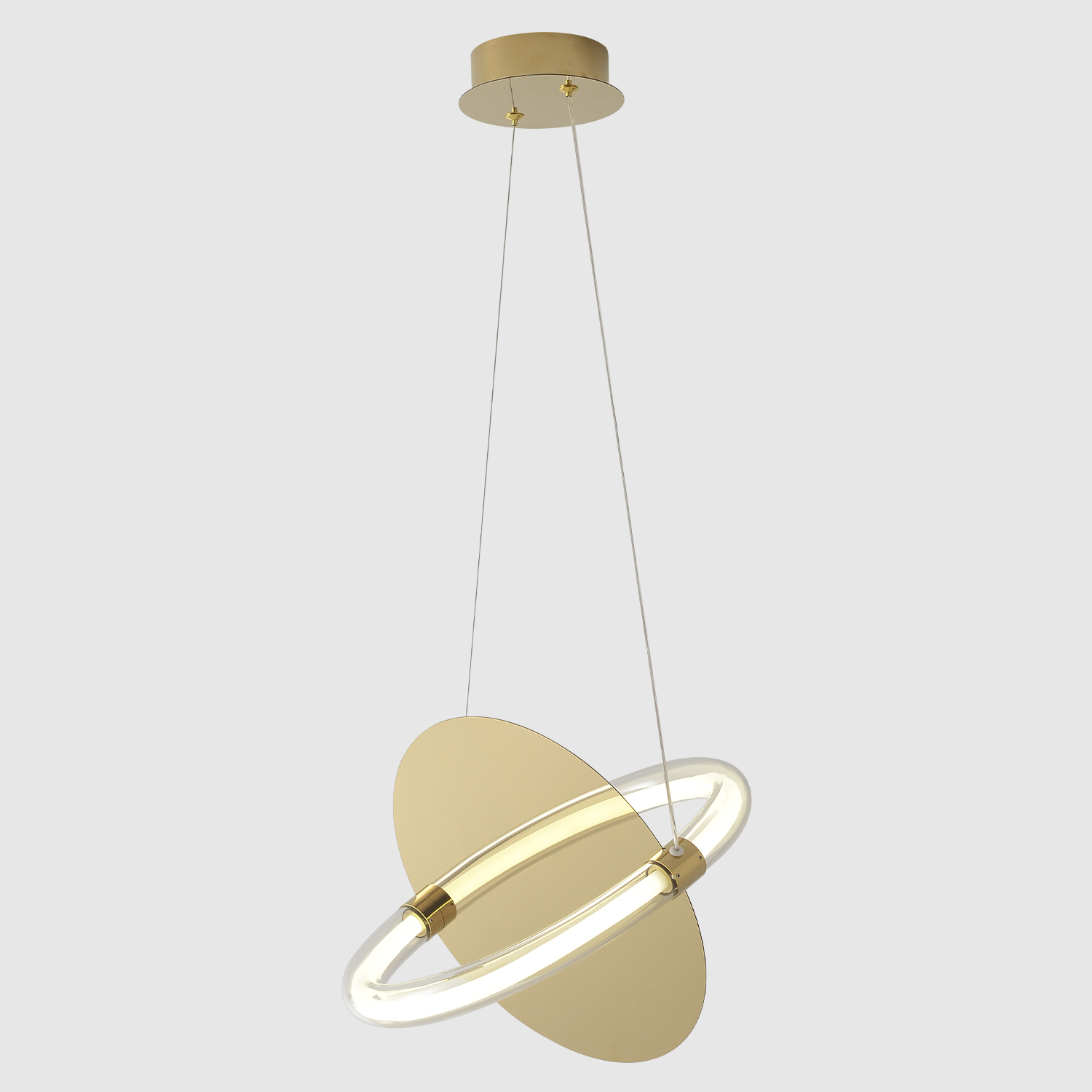 Светильник подвесной crystal lux nebula sp22w led gold