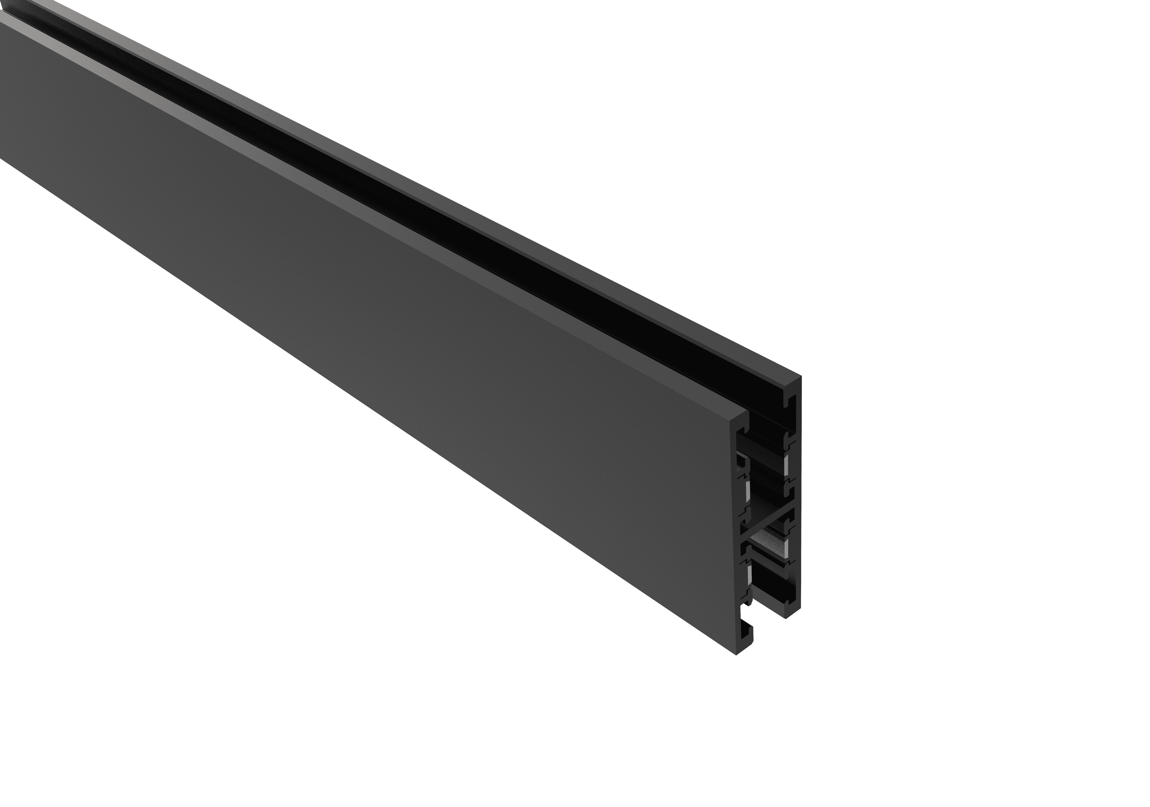 Шинопровод магнитный двусторонний crystal lux clt 0.126 01 l2000 bl