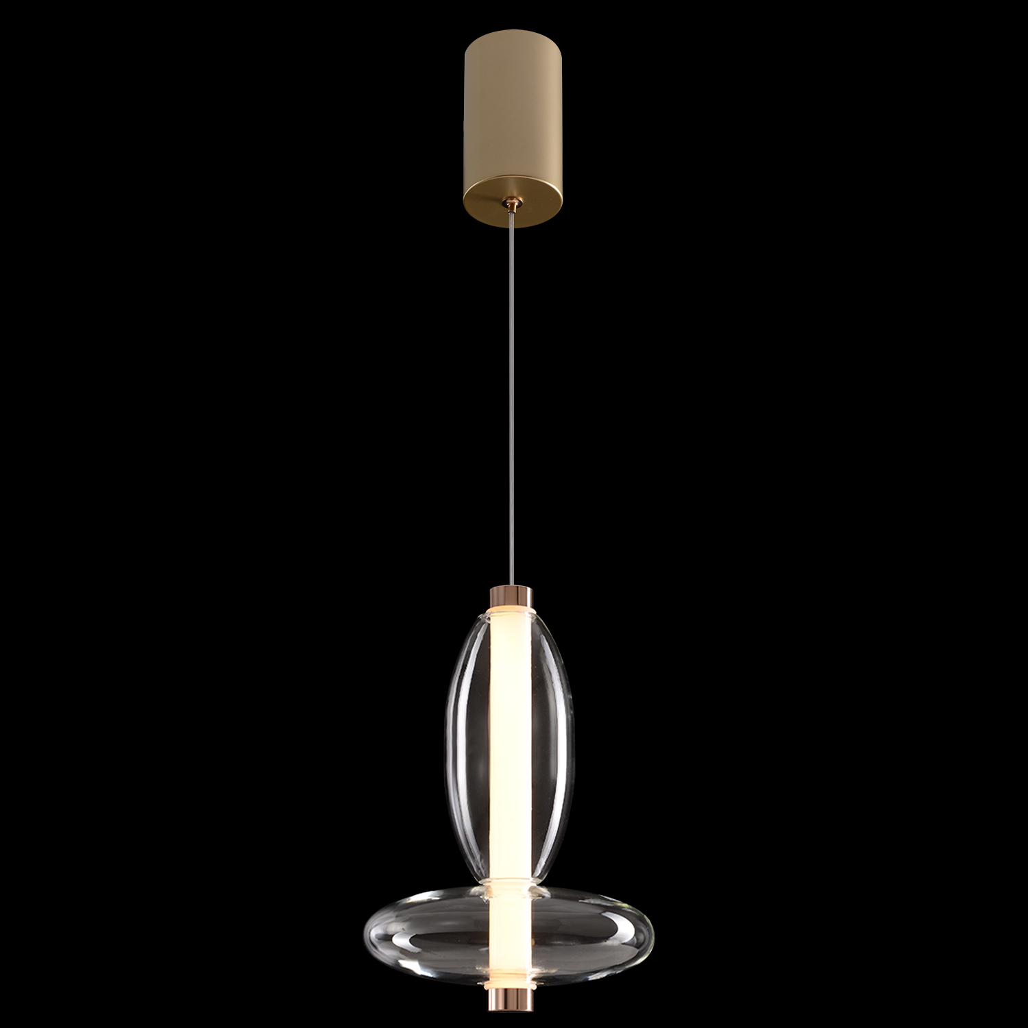 Светильник подвесной crystal lux quasar sp7w led transparent