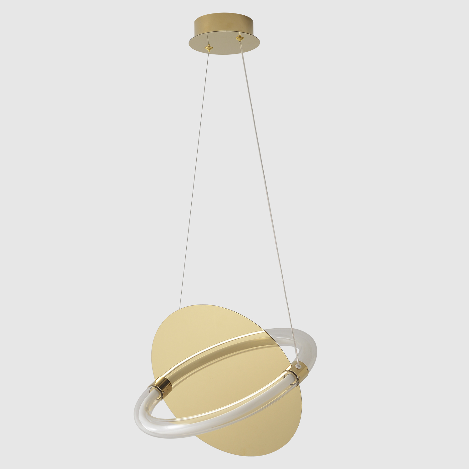 Светильник подвесной crystal lux nebula sp22w led gold