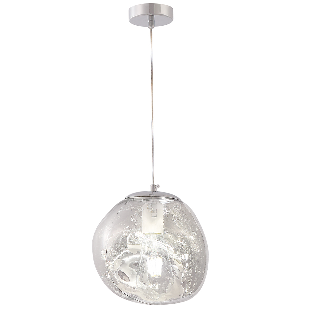 Светильник подвесной crystal lux malaga sp1 d200 chrome