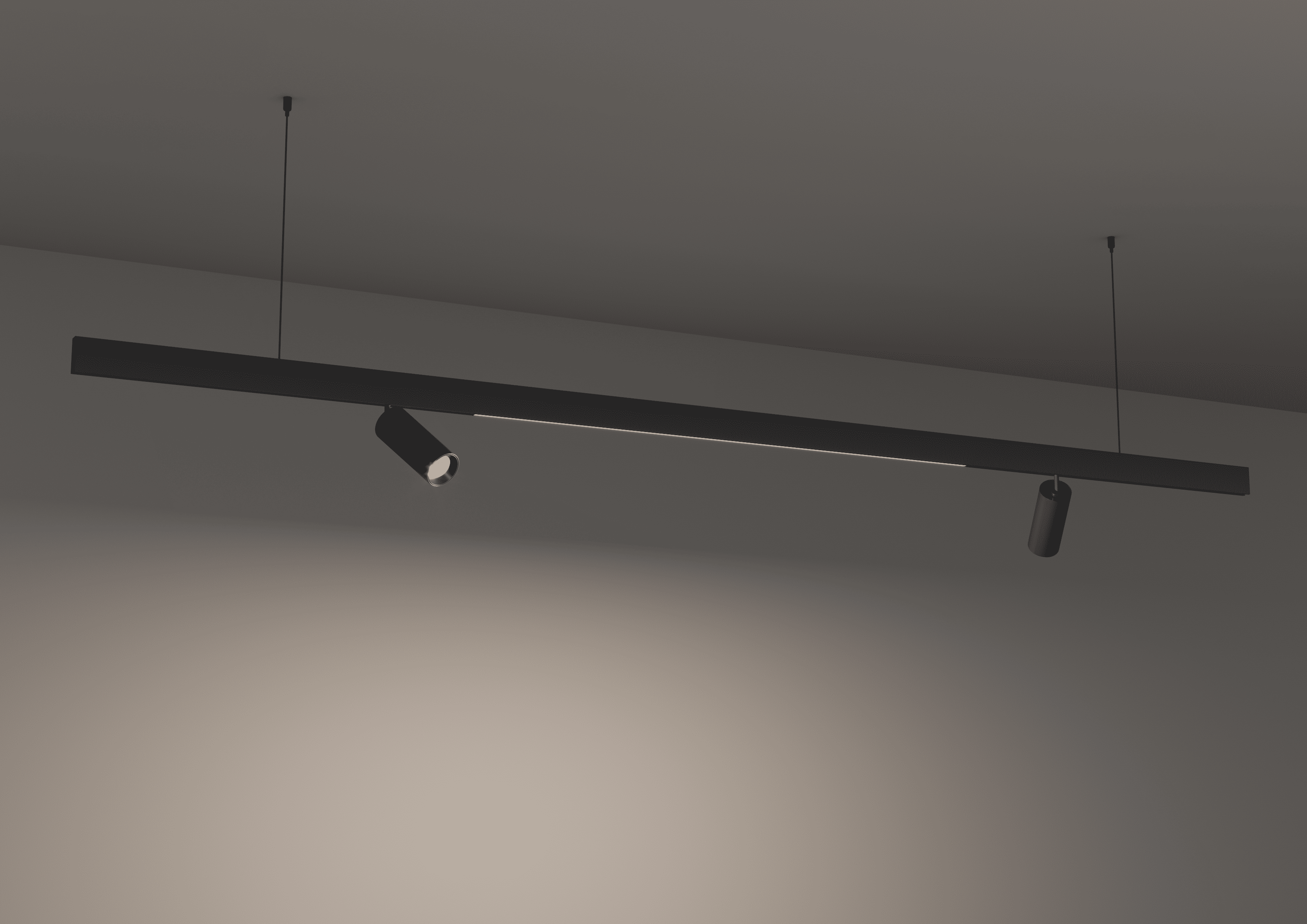 Шинопровод магнитный двусторонний Crystal Lux CLT 0.126 01 L2000 BL