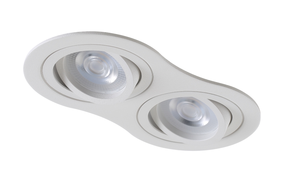 Светильник встраиваемый crystal lux clt 001c2 wh