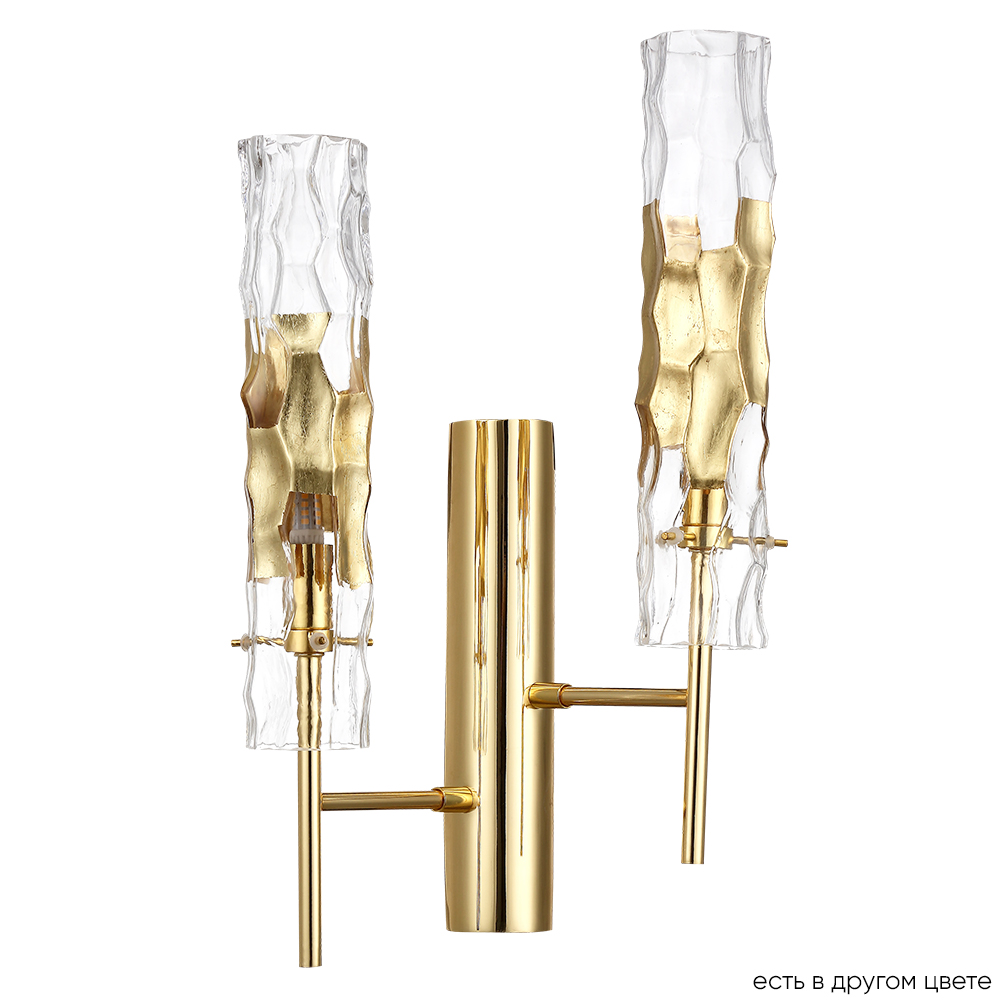 Бра crystal lux primavera ap2 gold