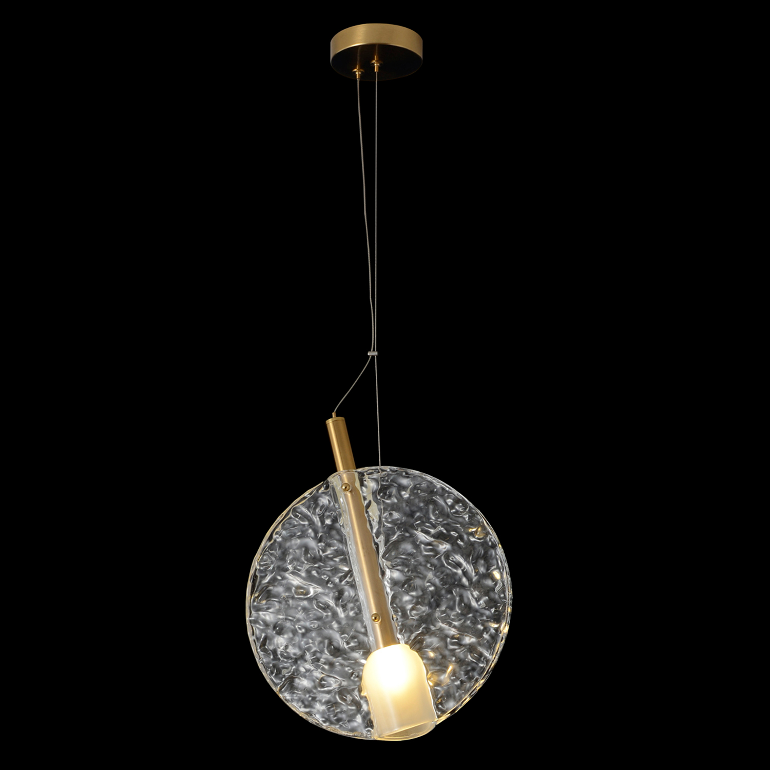 Светильник подвесной crystal lux frozen sp1 brass