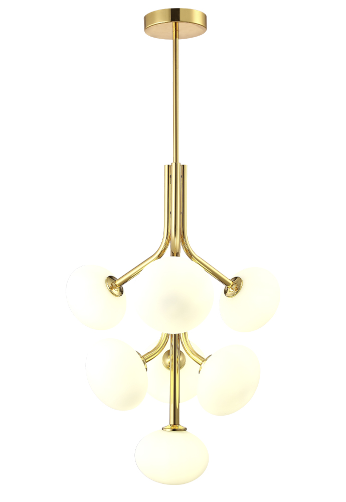 Люстра Crystal Lux ALICIA SP7 GOLD/WHITE