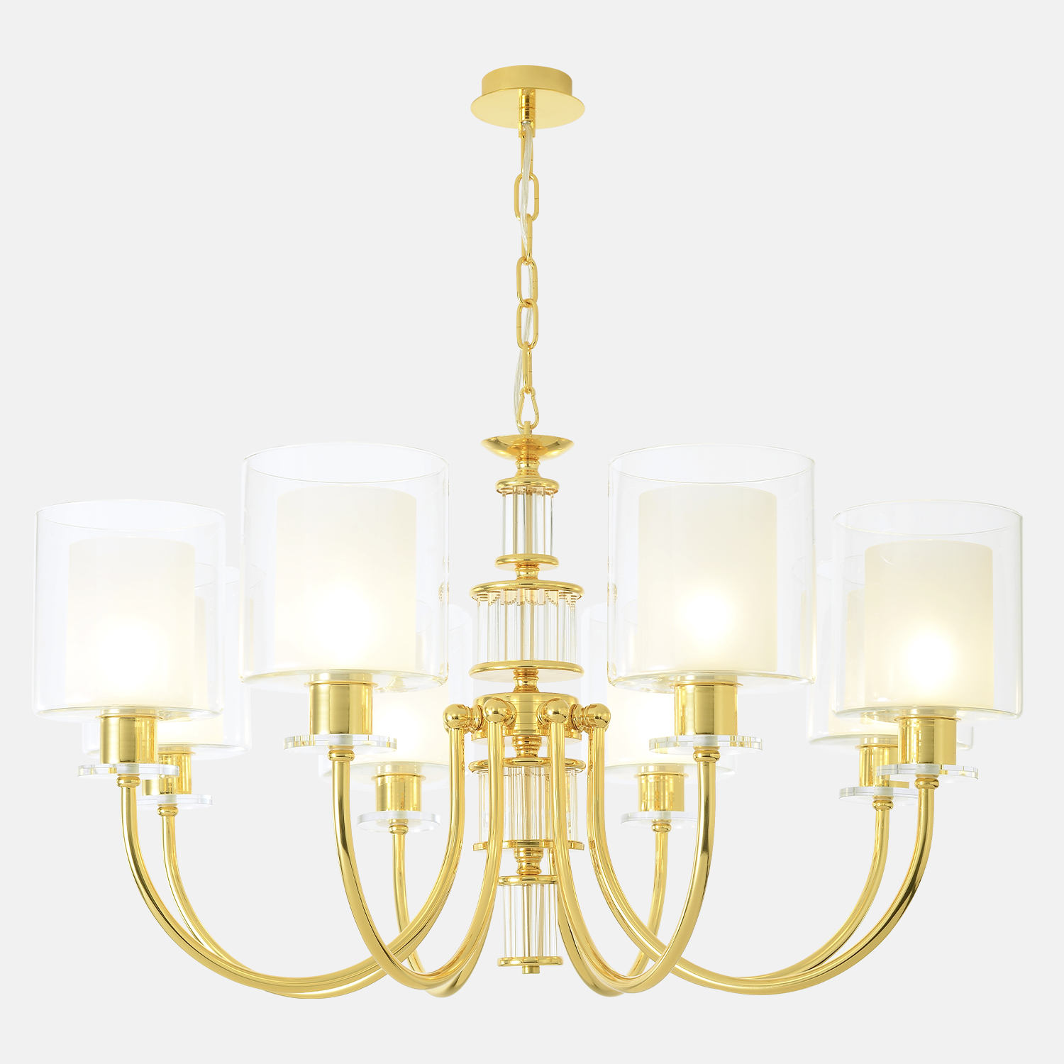 Люстра crystal lux elena sp8 gold