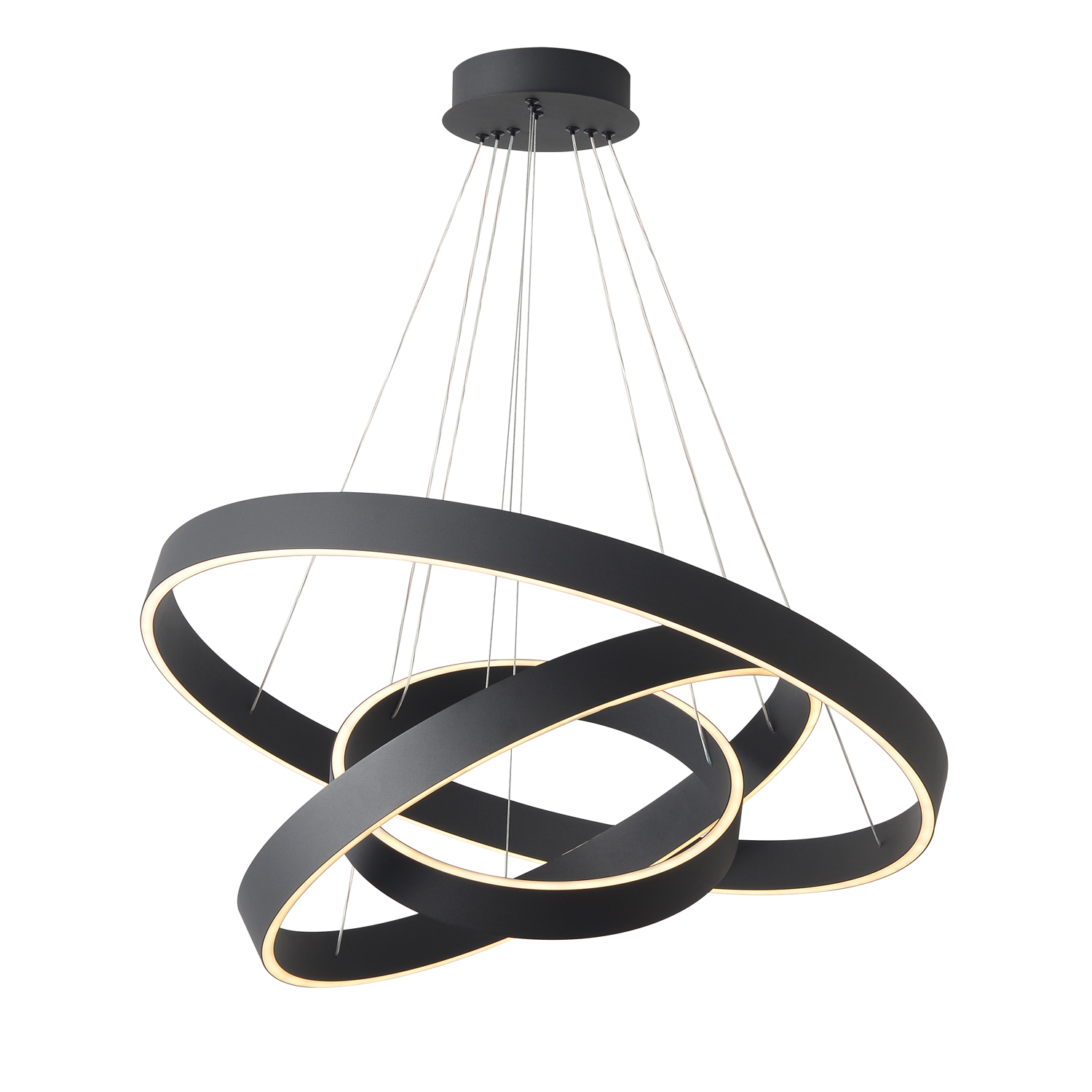 Люстра crystal lux tron sp158w led black