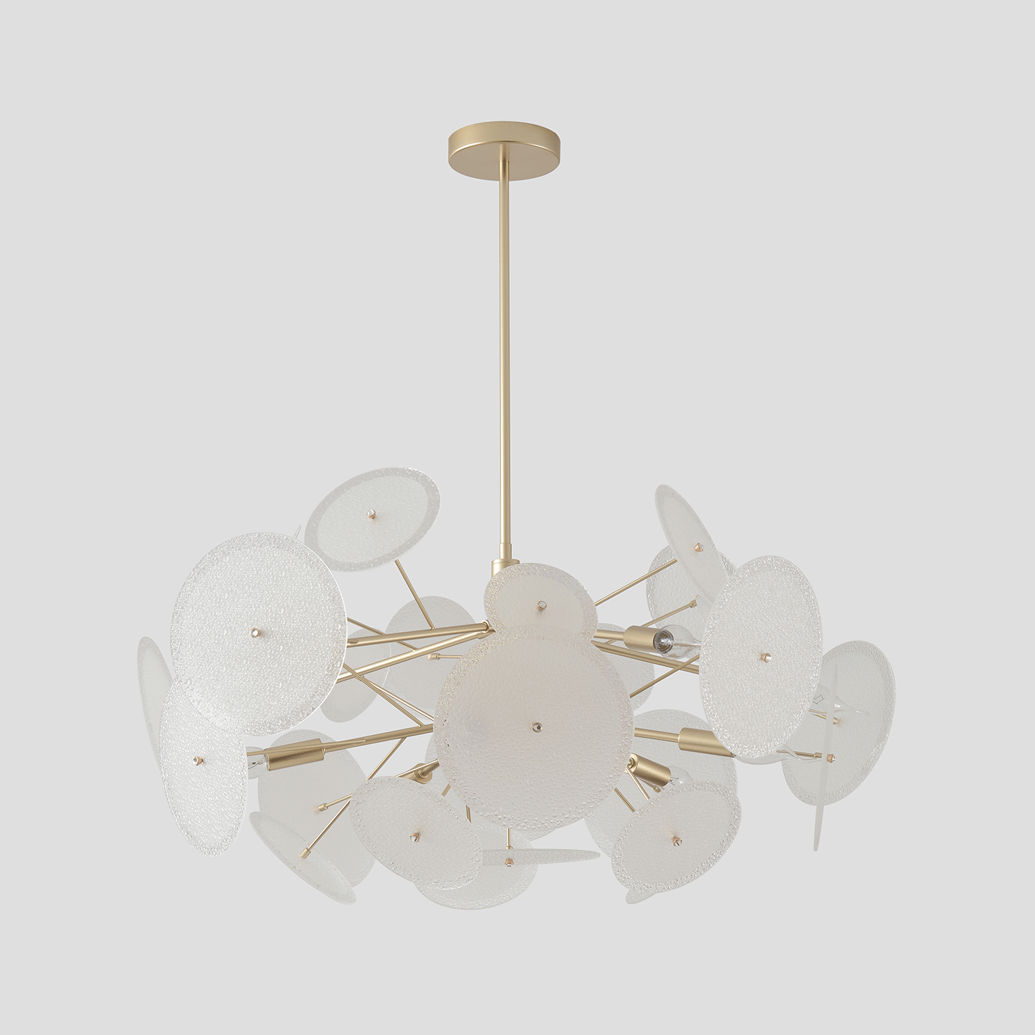 Люстра crystal lux dandelion sp10 gold