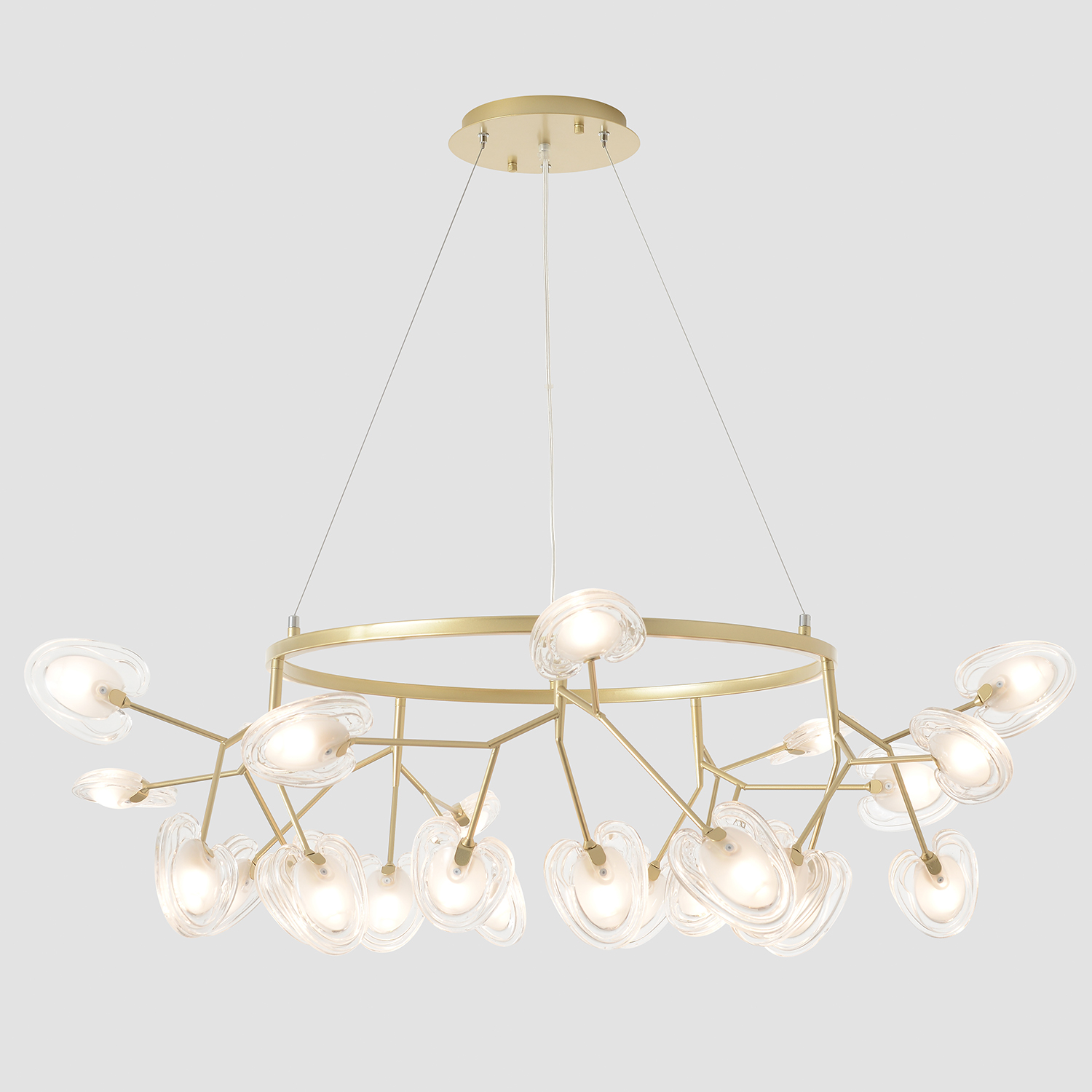 Светильник подвесной crystal lux sole sp25 gold