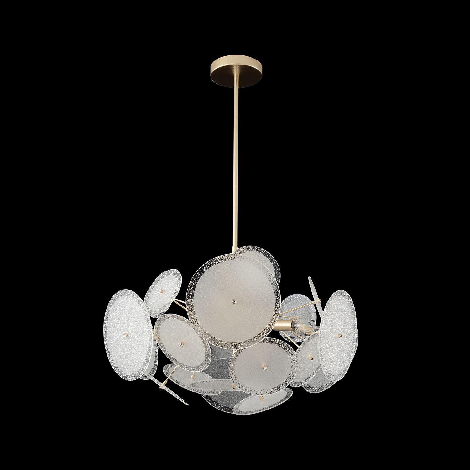 Люстра crystal lux dandelion sp6 gold