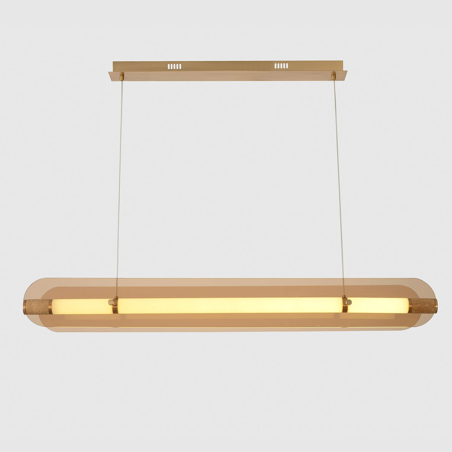 Светильник подвесной crystal lux amarillo sp70w led brass